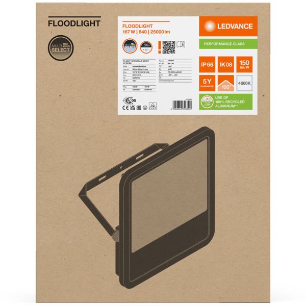 Proyector LED Exterior Negro 167W -...