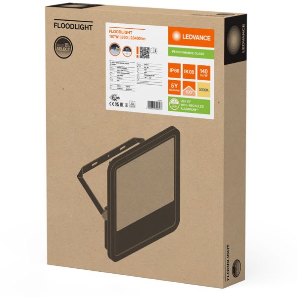 Projecteur LED extérieur blanc 167W -...