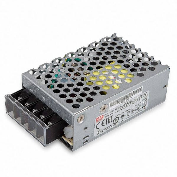 RS-25-12 Fuente de Alimentación para 25W en 12V 2,1A 88-264Vca 47-63Hz