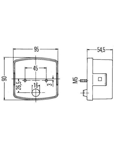 Feu arrière droit HALOGEN 3 Fonctions...