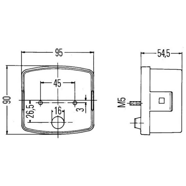 Rücklicht rechts HALOGEN 3 Funktionen...