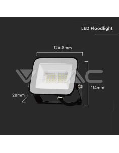 Proyector LED 20W SMD SAMSUNG Chip PRO-S Cuerpo Negro 6500K | Iluminación Exterior IP65 2