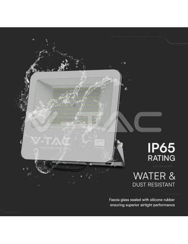 Proyector LED estanco 100W SMD SAMSUNG con Cristal Esmerilado 1m Cable IP65 | Luz Blanca 6500K