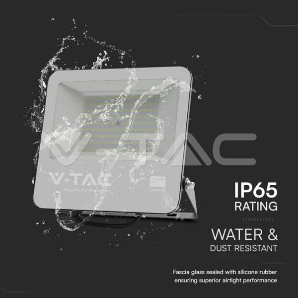 Projecteur LED étanche SAMSUNG 100W SMD avec verre dépoli, câble IP65 de 1 m | Lumière blanche 6500K