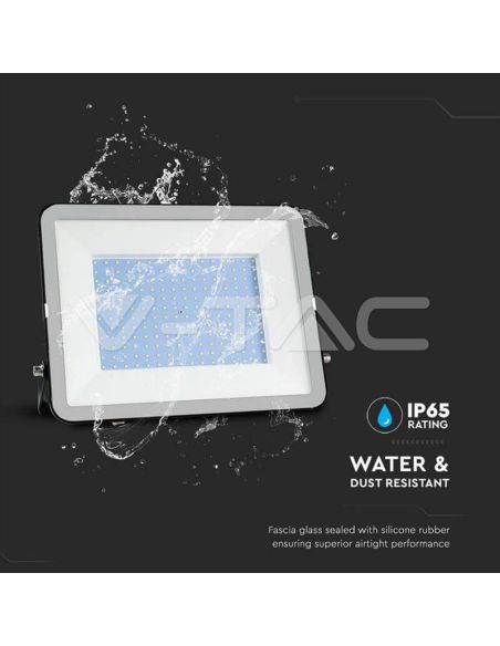 Proyector LED estanco 300W SMD SAMSUNG PRO-S Cuerpo Negro IP65 | Luz Blanca Fría 6500K