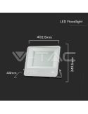 Medidas Proyector LED 200W SMD SAMSUNG con Cristal Esmerilado 1m Cable IP65 | Luz Blanca 6500K