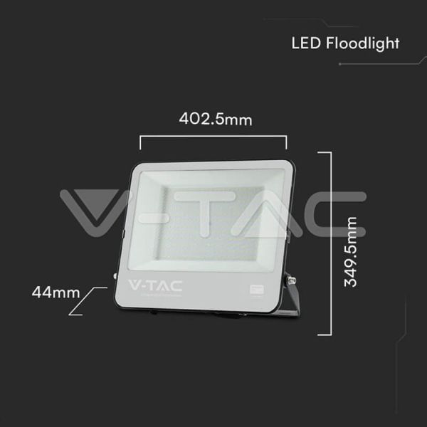 Projecteur LED SMD SAMSUNG 200 W avec verre dépoli, câble IP65 de 1 m | Lumière blanche 6500K
