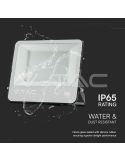 Projetor LED externo SAMSUNG 200W SMD com vidro fosco 1m cabo IP65 | Luz Branca 6500K