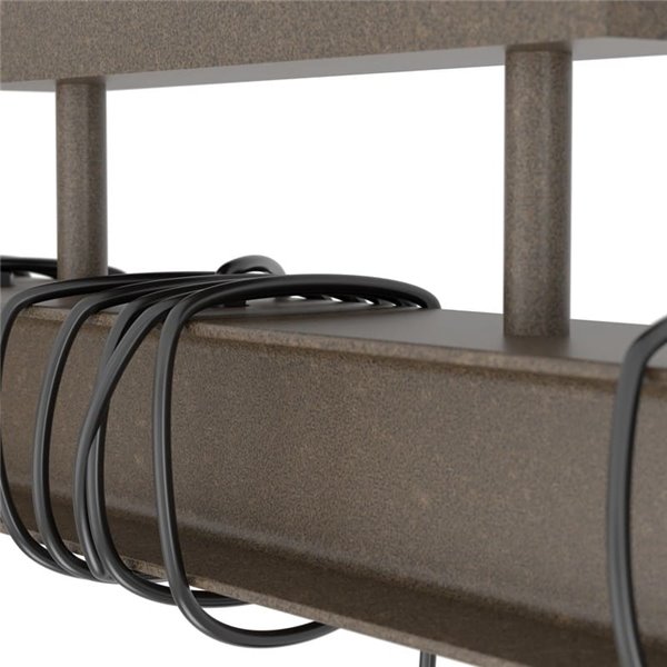 Candeeiro de teto antigo com viga de aço TOWNSHEND 4, 3xE27, estilo industrial castanho