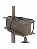 Lámpara de sobremesa de metal TOWNSHEND 4, E27 estilo industrial marrón