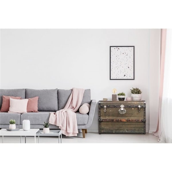 Lámpara de sobremesa cubo rectangular de cerámica gris PRESTWICK, E27