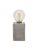 Lampe de table cube rectangulaire en céramique grise PRESTWICK, E27