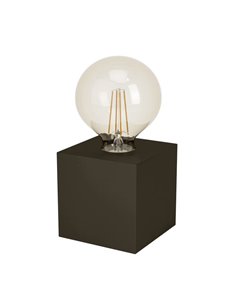 Lámpara de sobremesa cubo de metal bronce oscuro PRESTWICK 2, E27 