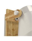Aplique de pared y techo CAWTON, madera y metal color crema, E27