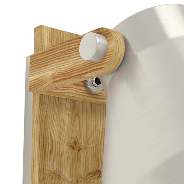 Aplique de pared y techo CAWTON, madera y metal color crema, E27