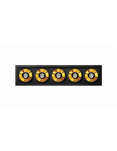 Downlight LED empotrable BLACK FOSTER REC 5 SPOT, 19º, 2700K/3000K/4000K, Surtido de Colores, Regulable/No Regulable