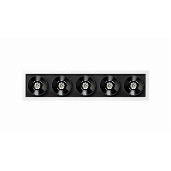 Downlight LED empotrable BLACK FOSTER REC 5 SPOT, 19º, 2700K/3000K/4000K, Surtido de Colores, Regulable/No Regulable