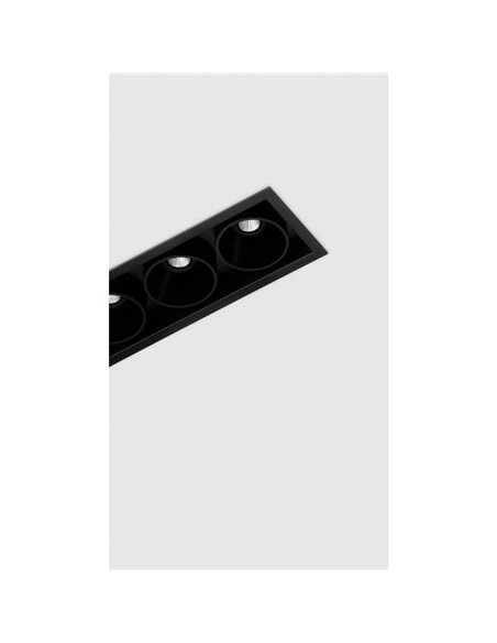 Downlight LED empotrable BLACK FOSTER REC 5 SPOT, 19º, 2700K/3000K/4000K, Surtido de Colores, Regulable/No Regulable