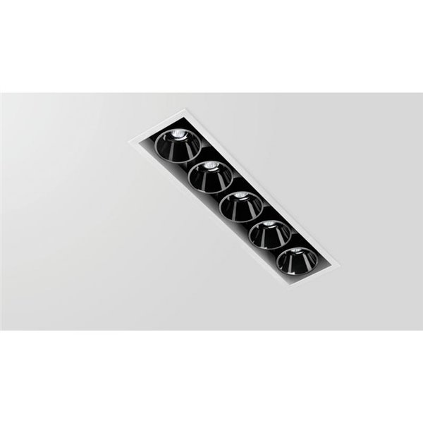 Downlight LED empotrable BLACK FOSTER REC 5 SPOT, 19º, 2700K/3000K/4000K, Surtido de Colores, Regulable/No Regulable