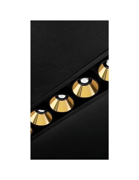 Downlight LED empotrable BLACK FOSTER REC 5 SPOT, 19º, 2700K/3000K/4000K, Surtido de Colores, Regulable/No Regulable