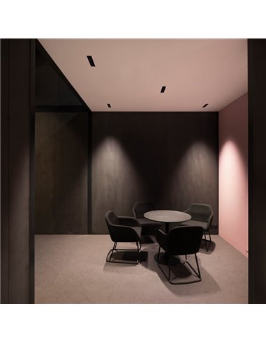 Downlight LED empotrable BLACK FOSTER REC 5 SPOT, 19º, 2700K/3000K/4000K, Surtido de Colores, Regulable/No Regulable