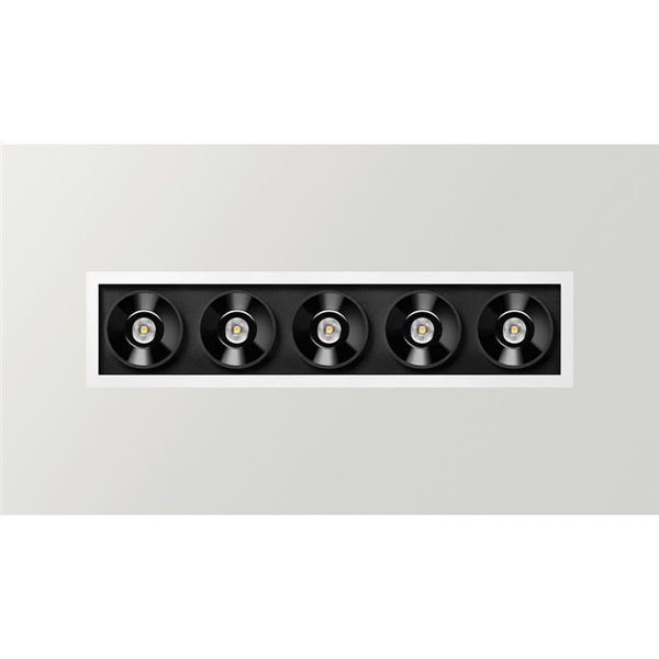 Downlight LED empotrable BLACK FOSTER REC 5 SPOT, 19º, 2700K/3000K/4000K, Surtido de Colores, Regulable/No Regulable