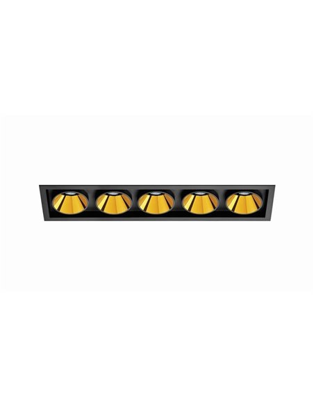 Downlight LED empotrable BLACK FOSTER REC 5 SPOT, 19º, 2700K/3000K/4000K, Surtido de Colores, Regulable/No Regulable