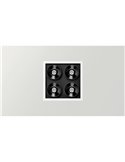 Downlight LED empotrable cuadrado BLACK FOSTER REC 2X2 FLOOD 38º, 2700K/3000K/4000K, varios colores, regulable/no regulable