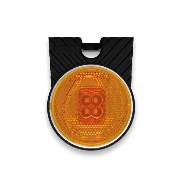 Piloto LED Galibo Lateral Redonodo con soporte Fristom FT-060 LED y Reflectante | LeonLeds