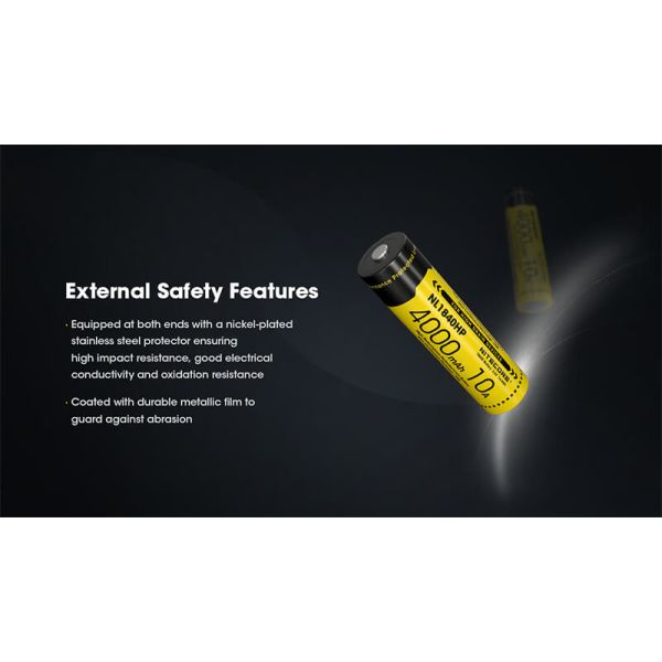 Nitecore NL1840HP 4000mAh Batería Li-ion 18650 Recargable 10A Alta capacidad