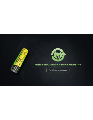 Nitecore NL1840HP 4000mAh Batería Li-ion 18650 Recargable 10A Alta capacidad Fee Mercury