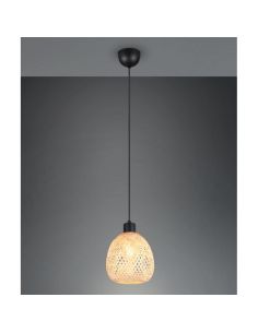 Lampe de plafond AMELIE Finition Bambou | LéonLeds 2