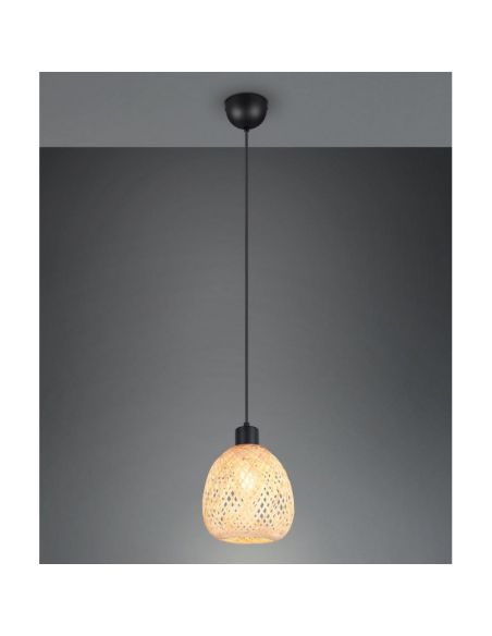 Lampe de plafond AMELIE Finition Bambou | LéonLeds