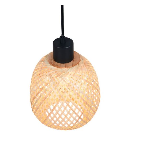 Lampe de plafond AMELIE Finition Bambou | LéonLeds