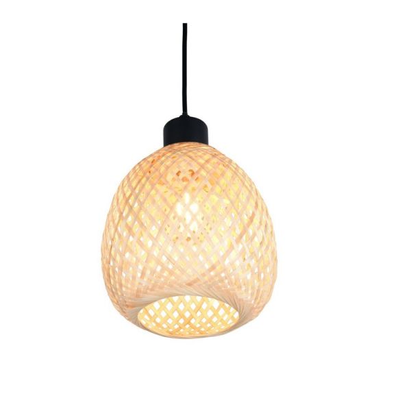 Lampe de plafond AMELIE Finition Bambou | LéonLeds