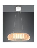 Lámpara de Techo LED MONTE Ø60cm Acabado Madera | LeonLeds