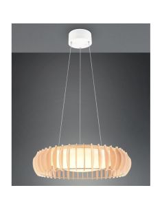 Lámpara de Techo LED MONTE Ø60cm Acabado Madera | LeonLeds 2