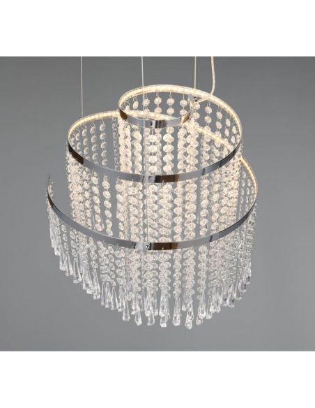 Lámpara Colgante LED POMP Ø38cm Estilo Clásico | LeonLeds