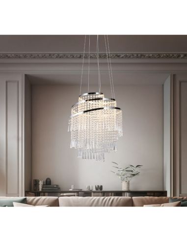 Lámpara Colgante LED POMP Ø38cm Estilo Clásico | LeonLeds