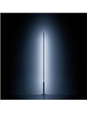 Lámpara de pie negra con luz indirecta STANDUP, 1,99 m de altura, 2700K/3000K - 4210Lm/4320Lm