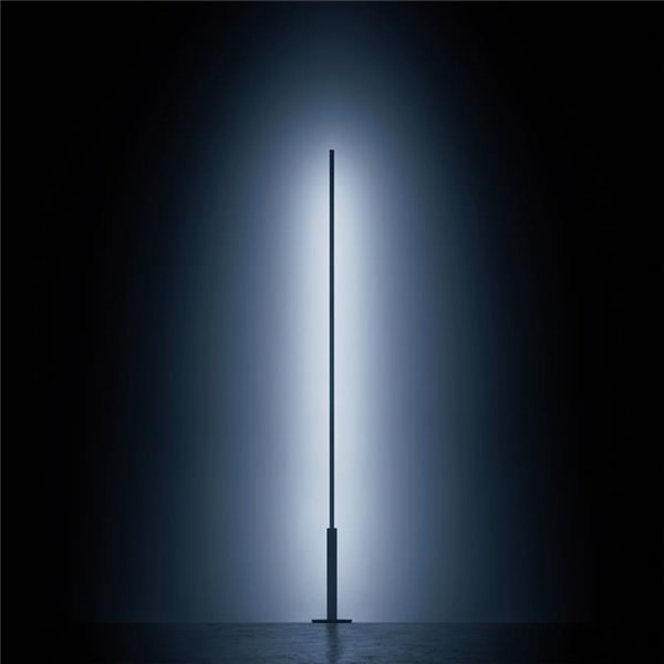 Lámpara de pie negra con luz indirecta STANDUP, 1,99 m de altura, 2700K/3000K - 4210Lm/4320Lm