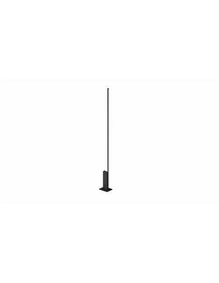 Lámpara de pie negra con luz indirecta STANDUP, 1,99 m de altura, 2700K/3000K - 4210Lm/4320Lm