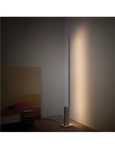 Lámpara de pie blanca con luz indirecta STANDUP, 2700K/3000K - 4210Lm/4320Lm