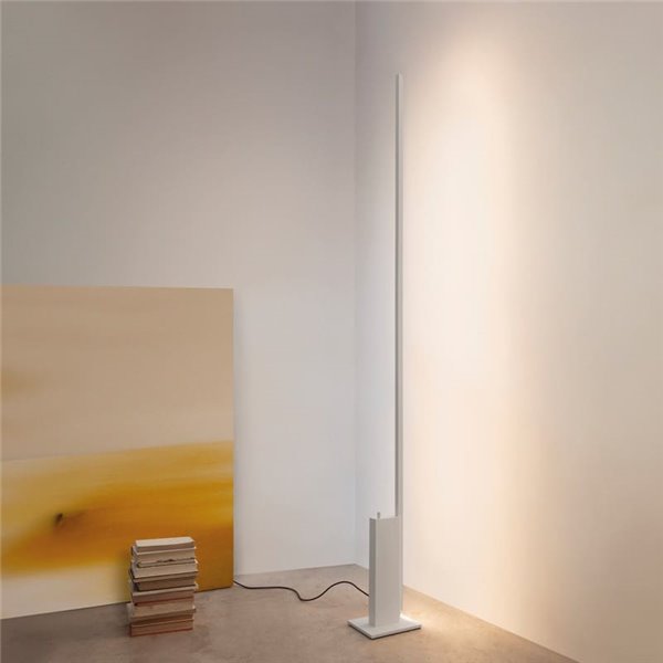 Lámpara de pie blanca con luz indirecta STANDUP, 2700K/3000K - 4210Lm/4320Lm