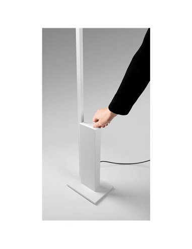 Lámpara de pie blanca con luz indirecta STANDUP, 2700K/3000K - 4210Lm/4320Lm