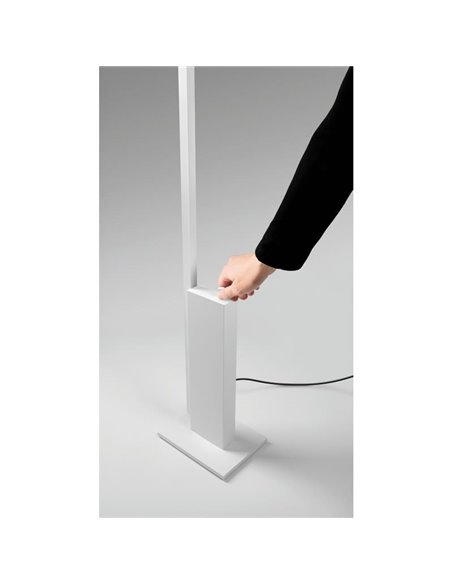 Candeeiro de pé branco com luz indireta STANDUP, 2700K/3000K - 4210Lm/4320Lm