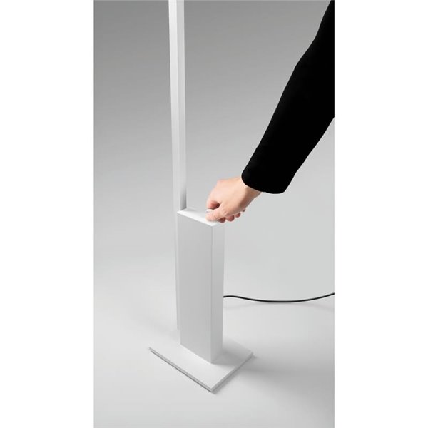 Lámpara de pie blanca con luz indirecta STANDUP, 2700K/3000K - 4210Lm/4320Lm