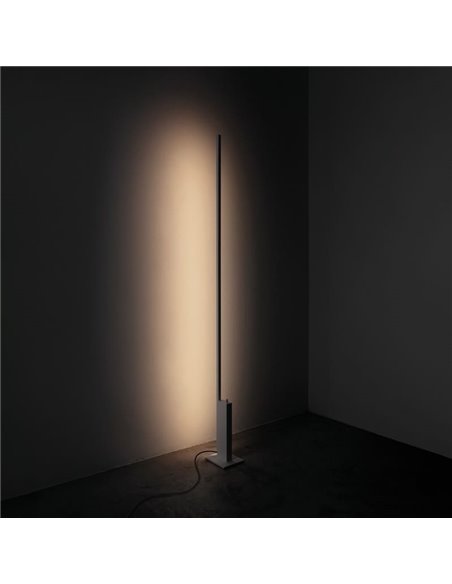 Lampadaire blanc à lumière indirecte STANDUP, 2700K/3000K - 4210Lm/4320Lm