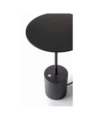 Lámpara de sobremesa minimalista YORU BIG, negro/blanco, con cable, 5W, 600Lm, 2700K