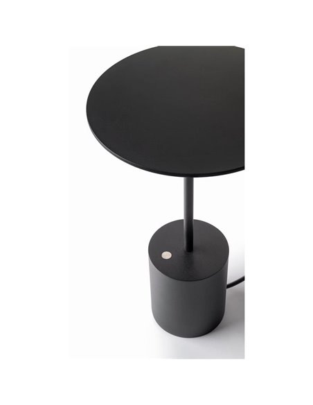 Lámpara de sobremesa minimalista YORU BIG, negro/blanco, con cable, 5W, 600Lm, 2700K